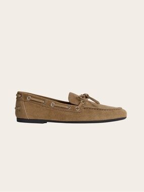 Everlane Italian Suede Boat Shoe Loafer Farro Size 7 NIB